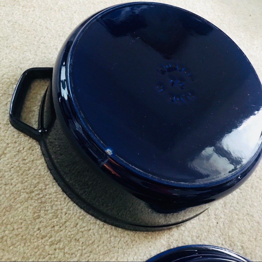 Staub 4qt 24cm cast iron blue - Picture 5 of 11